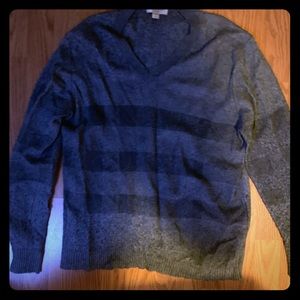 Light & dark grey cashmere Burberry sweater